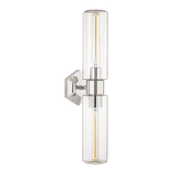 Hudson Valley Lighting Roebling Polished Nickel 4.75W x 4.75L x 23.75H Wall Sconce