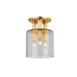 Hudson Valley Lighting CRYSTLER AGED BRASS 8.5W x 8.5L x 11.5H Flush Mount