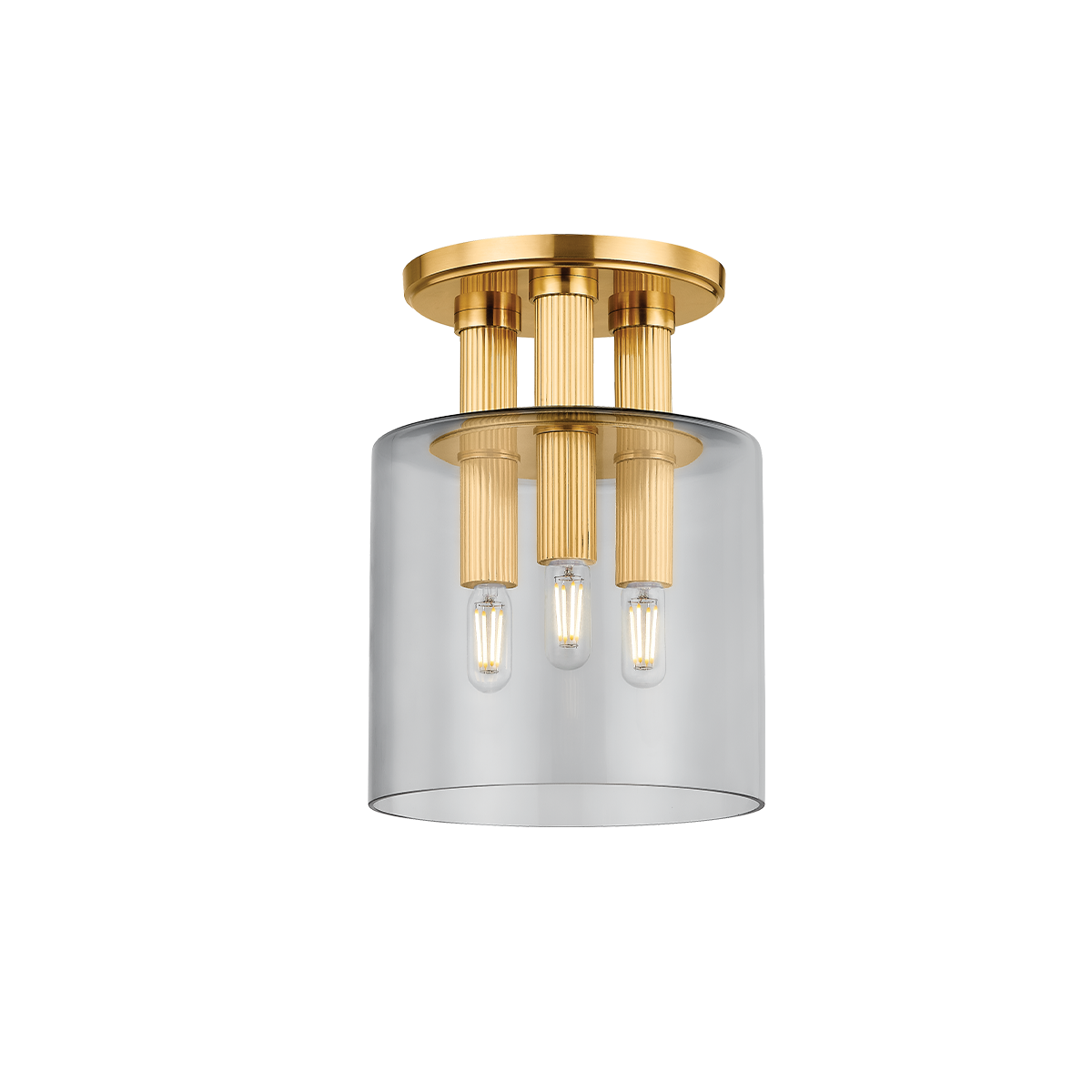 Hudson Valley Lighting CRYSTLER AGED BRASS 8.5W x 8.5L x 11.5H Flush Mount