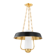 Hudson Valley Lighting PROVINCETOWN Aged Brass/soft Black 18W x 18L x 14.5H Candleholder