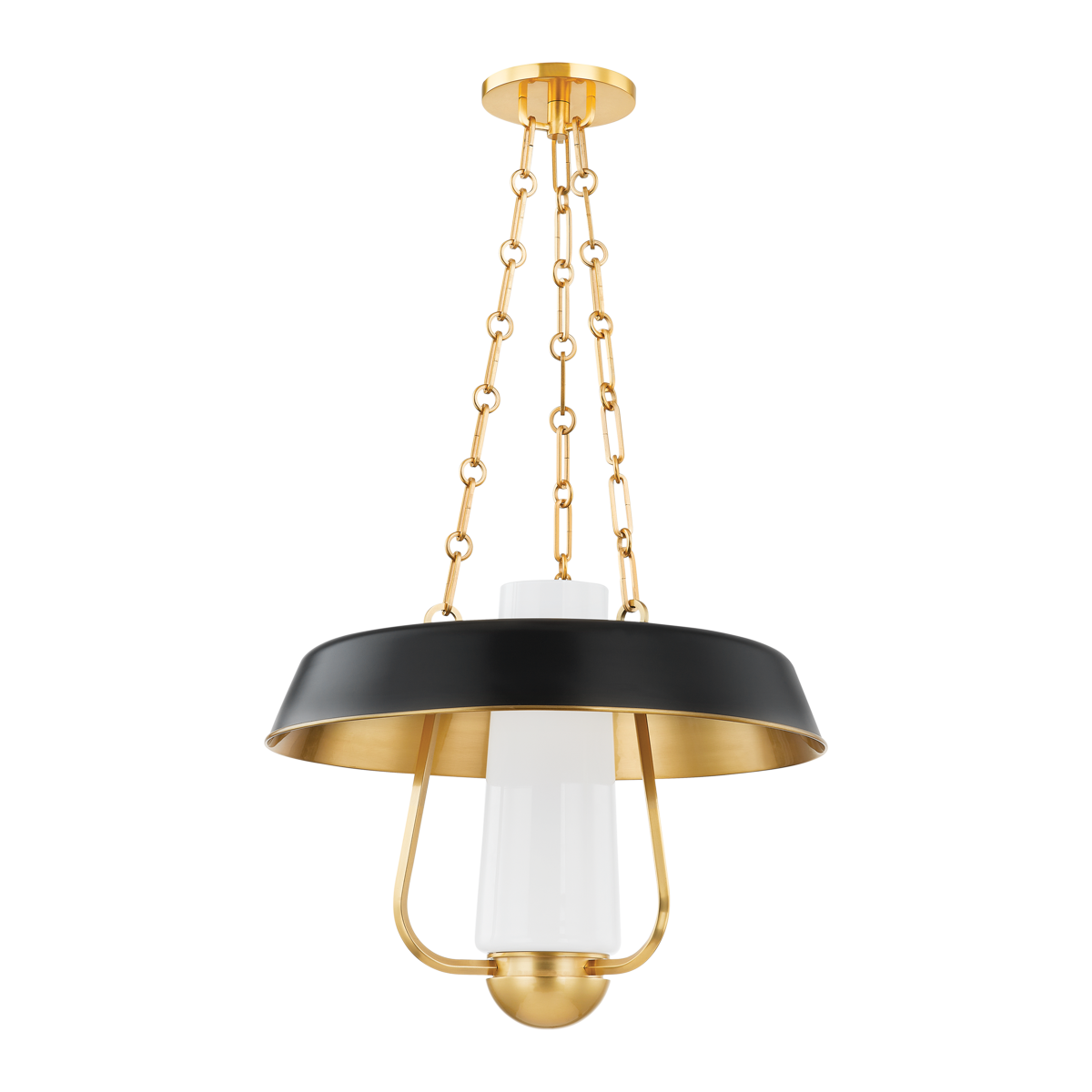 Hudson Valley Lighting PROVINCETOWN Aged Brass/soft Black 18W x 18L x 14.5H Candleholder