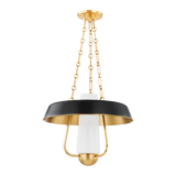 Hudson Valley Lighting PROVINCETOWN Aged Brass/soft Black 18W x 18L x 14.5H Candleholder