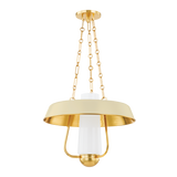 Hudson Valley Lighting PROVINCETOWN Aged Brass/ Soft Sand 18W x 18L x 14.5H Candleholder