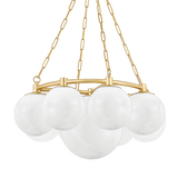 Hudson Valley Lighting Thornwood Aged Brass 29.25W x 29.25L x 14.75H Chandelier