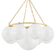 Hudson Valley Lighting Thornwood Aged Brass 43.25W x 43.25L x 20.5H Chandelier