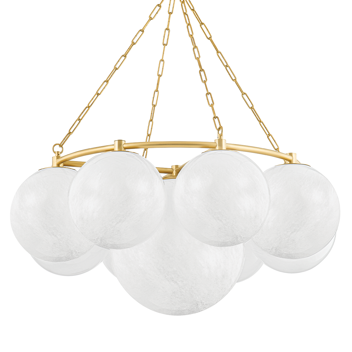 Hudson Valley Lighting Thornwood Aged Brass 43.25W x 43.25L x 20.5H Chandelier