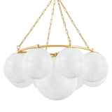 Hudson Valley Lighting Thornwood Aged Brass 43.25W x 43.25L x 20.5H Chandelier