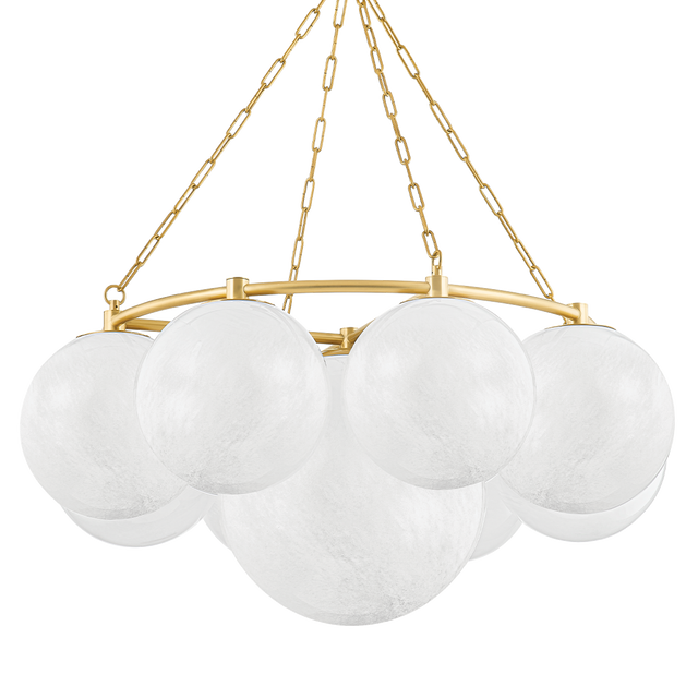Hudson Valley Lighting Thornwood Aged Brass 43.25W x 43.25L x 20.5H Chandelier
