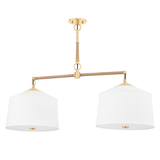 Hudson Valley Lighting White Plains Aged Brass 40W x 40L x 22.75H Trim