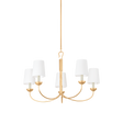 Hudson Valley Lighting MONTPELIER Vintage Gold Leaf 34W x 34L x 21.25H Chandelier