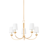 Hudson Valley Lighting MONTPELIER Vintage Gold Leaf 34W x 34L x 21.25H Chandelier