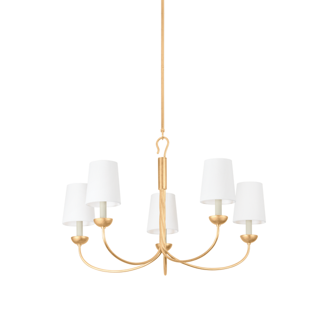 Hudson Valley Lighting MONTPELIER Vintage Gold Leaf 34W x 34L x 21.25H Chandelier