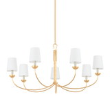 Hudson Valley Lighting MONTPELIER Vintage Gold Leaf 48W x 48L x 24H Chandelier