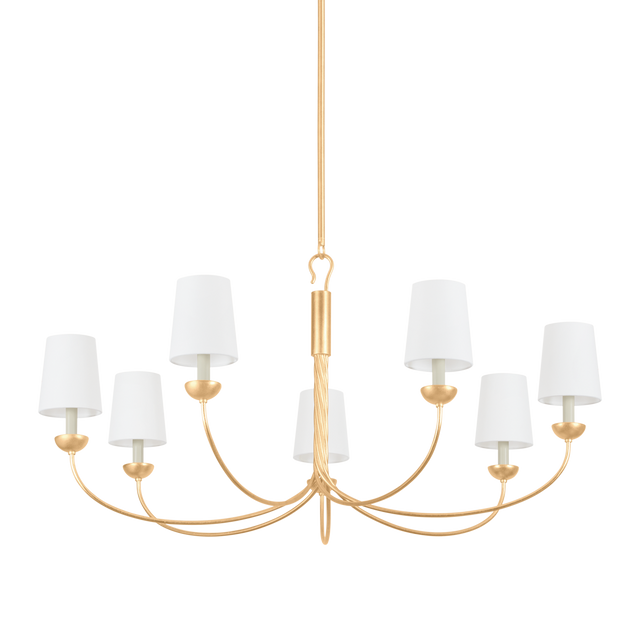 Hudson Valley Lighting MONTPELIER Vintage Gold Leaf 48W x 48L x 24H Chandelier