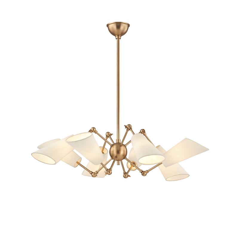 Hudson Valley Lighting Buckingham Aged Brass 34.5W x 34.5L x 10H Chandelier