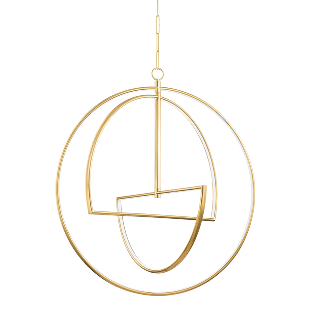 Hudson Valley Lighting Welland Aged Brass 40W x 36L x 44H Chandelier