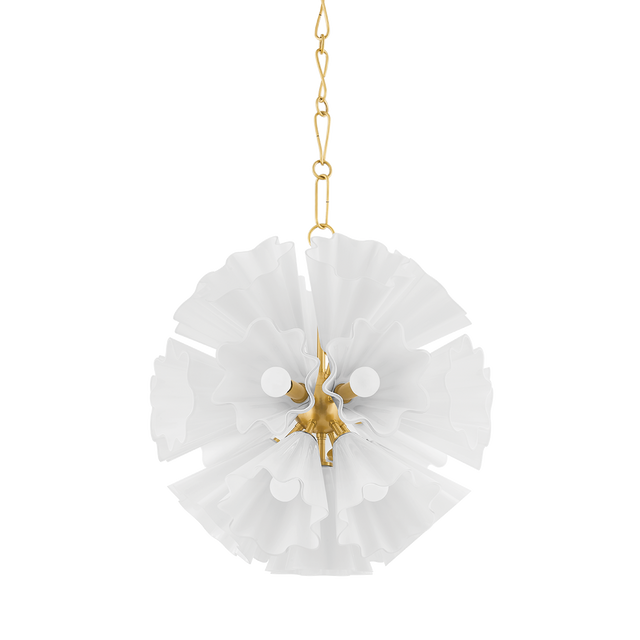 Hudson Valley Lighting Capri Aged Brass 24W x 24L x 24.5H Chandelier