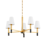 Hudson Valley Lighting MONTREAL Aged Brass 30W x 30L x 16H Chandelier
