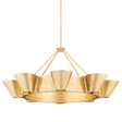 Hudson Valley Lighting Reeve Vintage Gold Leaf 37.5W x 37.5L x 18H Chandelier