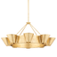 Hudson Valley Lighting Reeve Vintage Gold Leaf 37.5W x 37.5L x 18H Chandelier