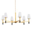 Hudson Valley Lighting MONTREAL Aged Brass 40W x 40L x 17.25H Chandelier
