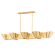 Hudson Valley Lighting Reeve Vintage Gold Leaf 15.5W x 52L x 9H Trim