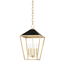 Hudson Valley Lighting Paxton Gold Leaf/black 12W x 12L x 12.25H Pendant