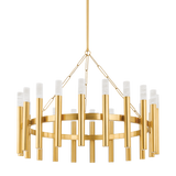 Hudson Valley Lighting PALI Aged Brass 42.25W x 42.25L x 29.25H Chandelier