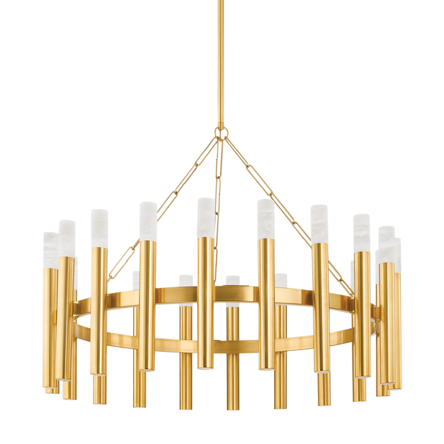 Hudson Valley Lighting PALI Aged Brass 42.25W x 42.25L x 29.25H Chandelier