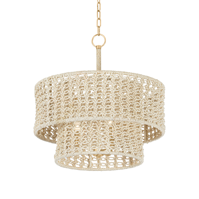 Hudson Valley Lighting YORKHILL VINTAGE GOLD LEAF 22W x 22L x 23H Pendant