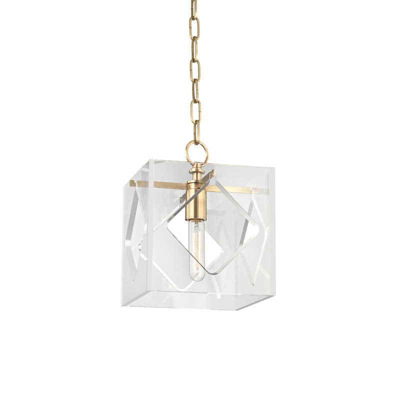 Hudson Valley Lighting Travis Aged Brass 9W x 9L x 10.75H Candleholder