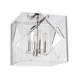 Hudson Valley Lighting Travis Polished Nickel 12W x 12L x 13.25H Semi-Flush Mount