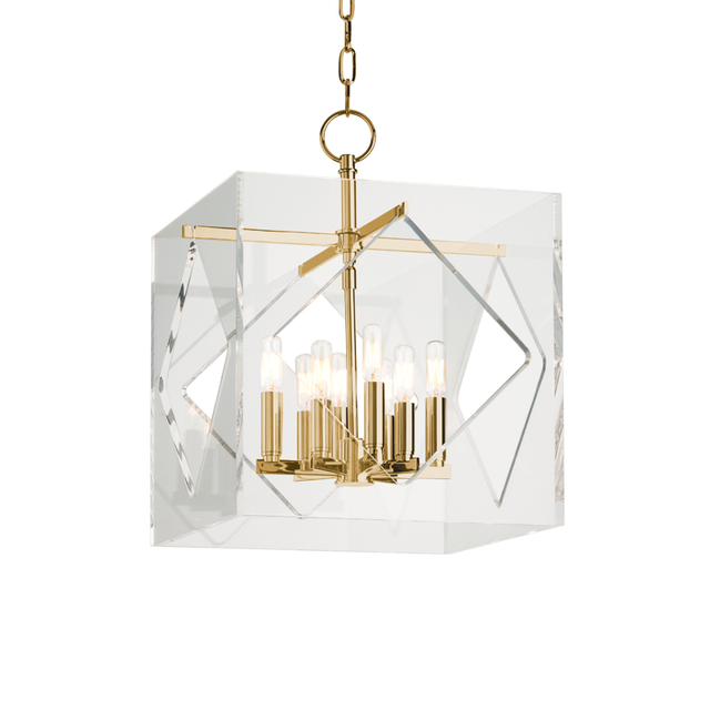 Hudson Valley Lighting Travis Aged Brass 16W x 16L x 21.5H Candleholder
