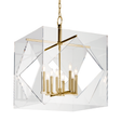 Hudson Valley Lighting Travis Aged Brass 24W x 24L x 32H Chandelier