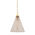 Hudson Valley Lighting Newbury Aged Brass 10.75W x 10.75L x 16H Pendant