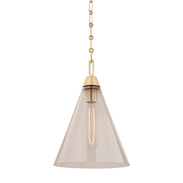 Hudson Valley Lighting Newbury Aged Brass 10.75W x 10.75L x 16H Pendant