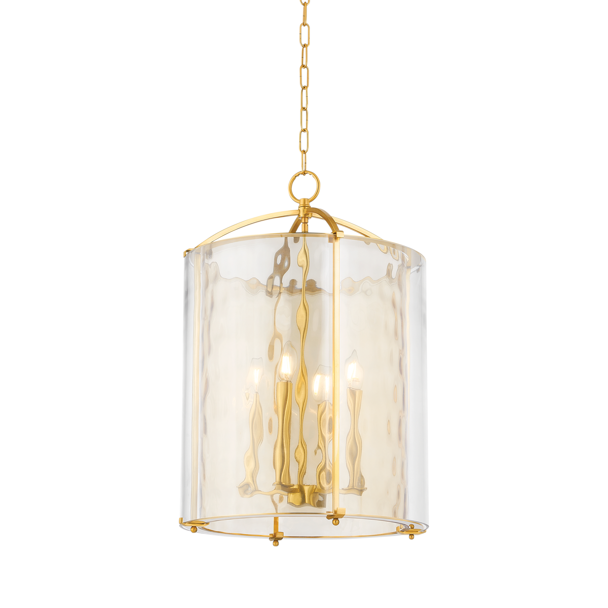 Hudson Valley Lighting RAMSEY Aged Brass 18W x 18L x 26H Candleholder