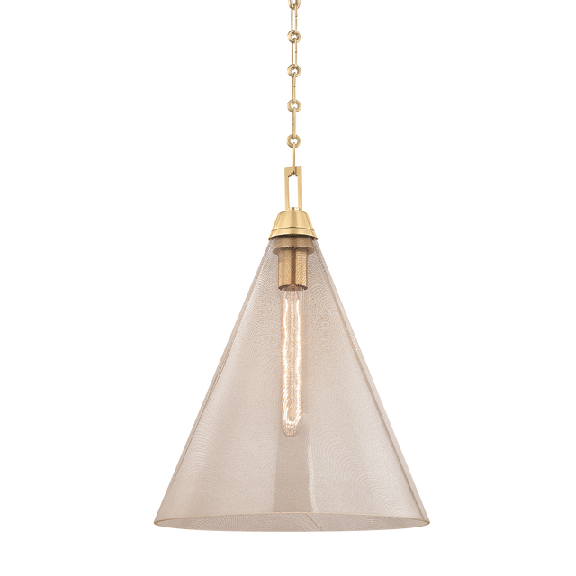 Hudson Valley Lighting Newbury Aged Brass 14W x 14L x 19H Pendant