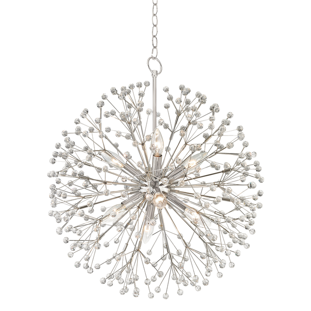 Hudson Valley Lighting Dunkirk Polished Nickel 20W x 20L x 24H Chandelier