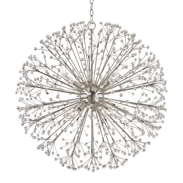 Hudson Valley Lighting Dunkirk Polished Nickel 30W x 30L x 29H Chandelier