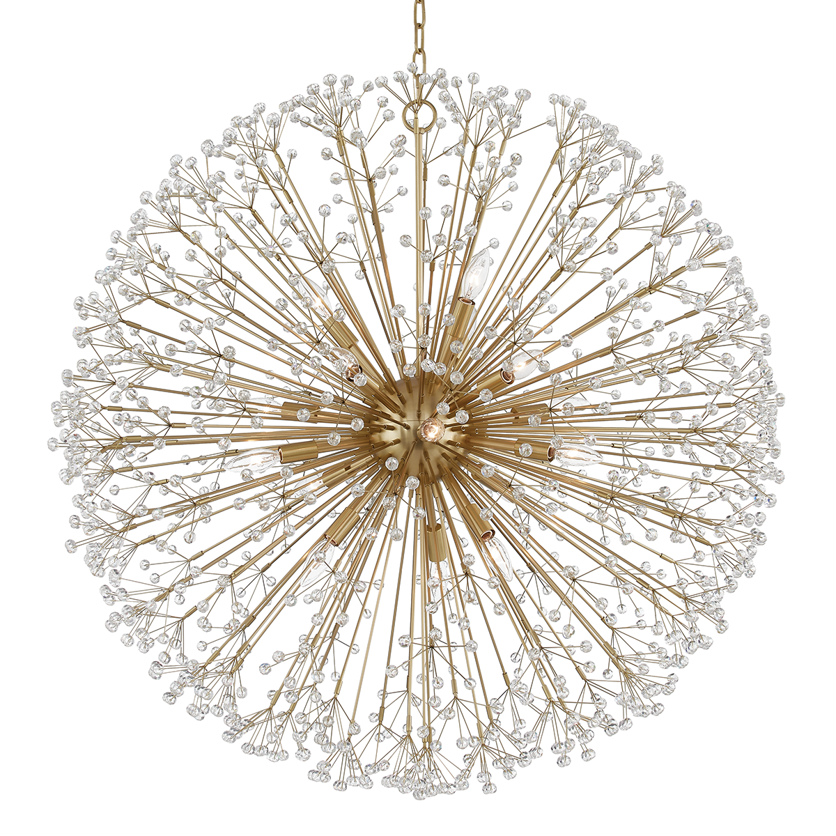 Hudson Valley Lighting Dunkirk Aged Brass 40W x 40L x 40H Chandelier