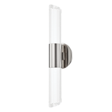 Hudson Valley Lighting Rowe Polished Nickel 5.5W x 5.5L x 20.25H Wall Sconce