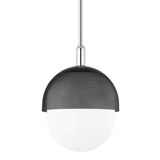 Hudson Valley Lighting Nyack Polished Nickel/black 14W x 14L x 19.32H Pendant