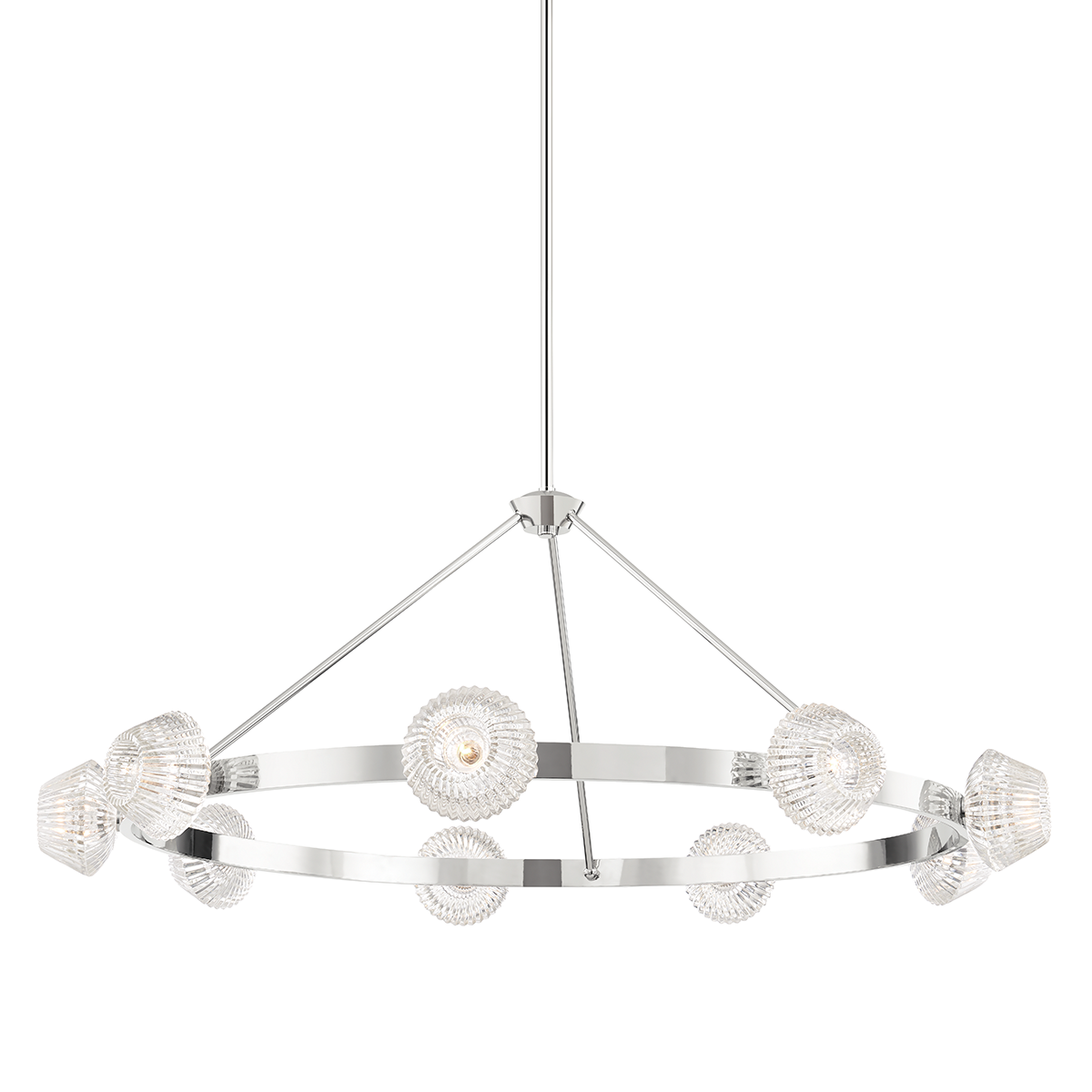 Hudson Valley Lighting Barclay Polished Nickel 50.5W x 50.5L x 19.5H Chandelier