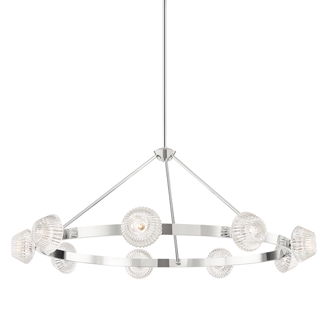 Hudson Valley Lighting Barclay Polished Nickel 50.5W x 50.5L x 19.5H Chandelier