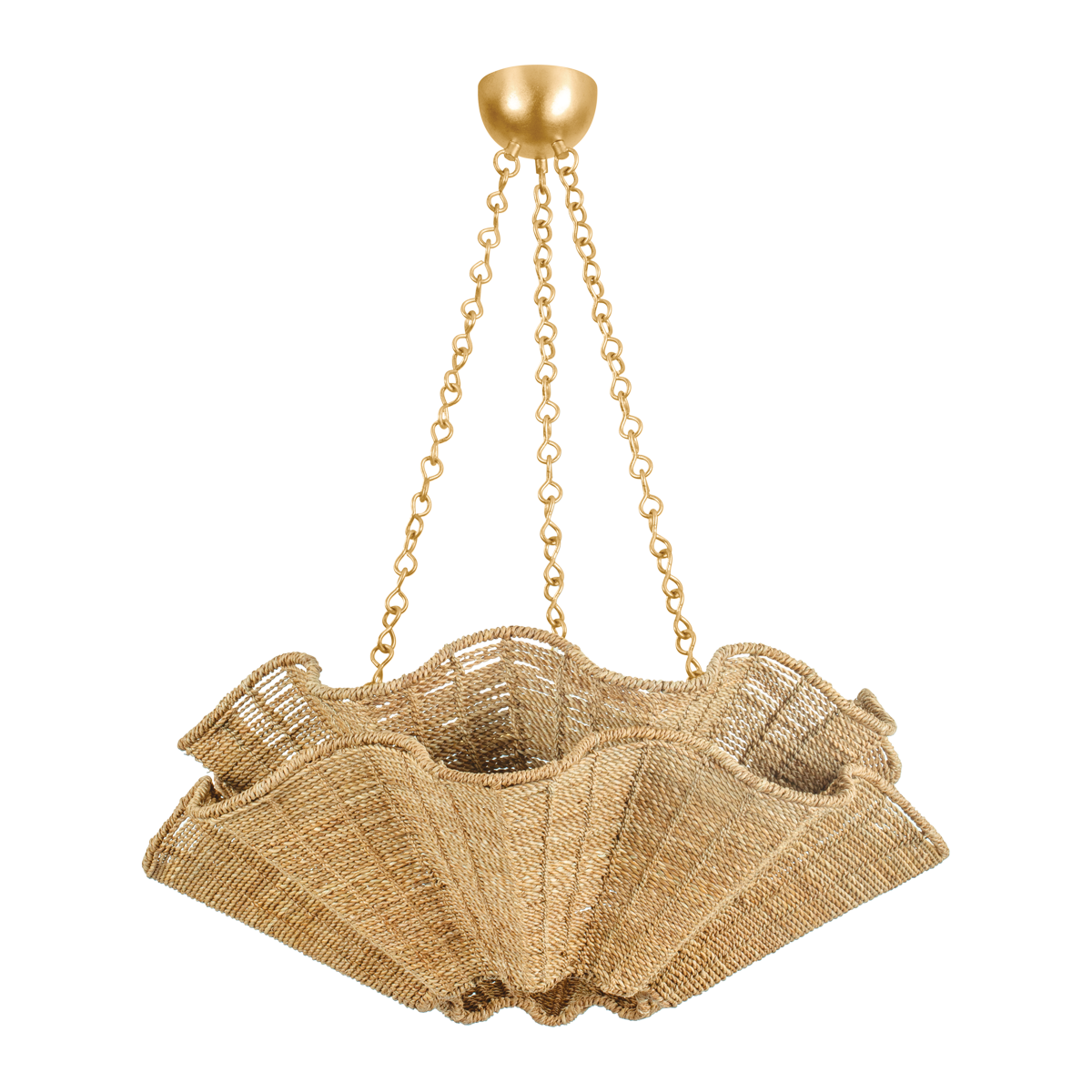 Hudson Valley Lighting HAYWORTH Vintage Gold Leaf 30.25W x 30.25L x 11.75H Chandelier