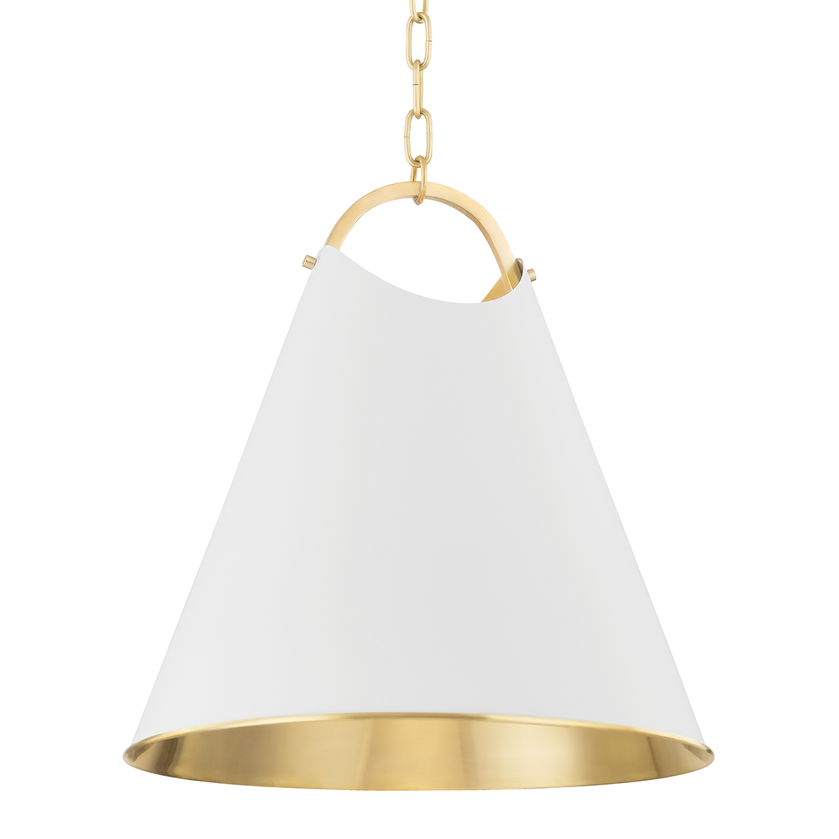 Hudson Valley Lighting Burnbay Aged Brass 18.25W x 18.25L x 19H Pendant