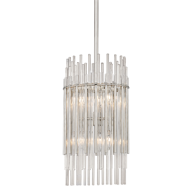 Hudson Valley Lighting Wallis Polished Nickel 10.5W x 10.5L x 19.75H Pendant