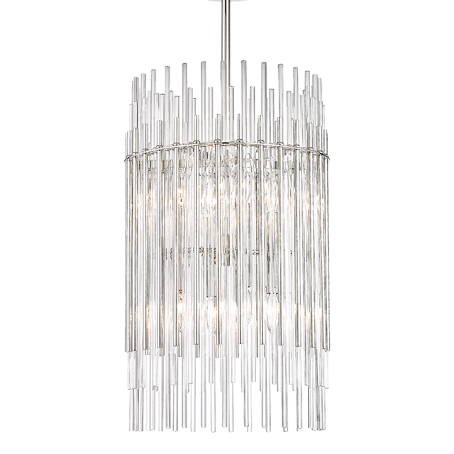 Hudson Valley Lighting Wallis Polished Nickel 15W x 15L x 26H Pendant