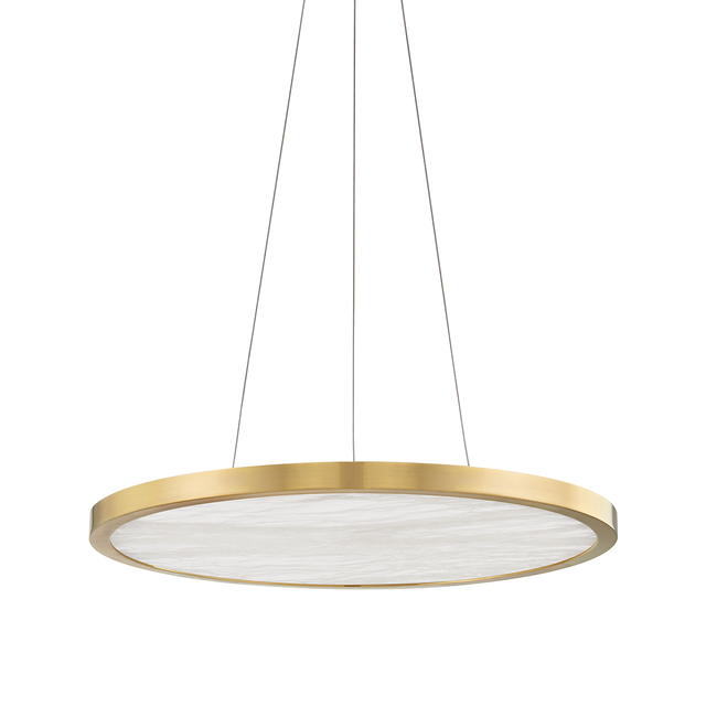 Hudson Valley Lighting Eastport Aged Brass 24W x 24L x 1.25H Chandelier